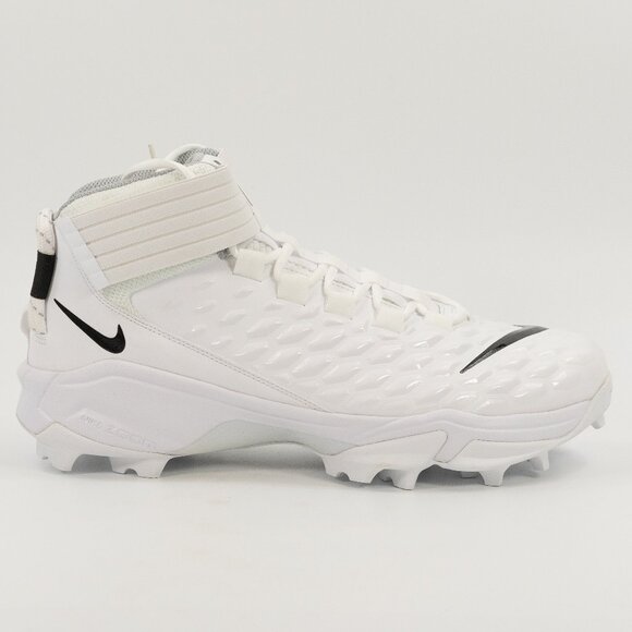 Nike Force Savage Pro 2 Shark White Black BV5448-101 Football Cleats Multi Size